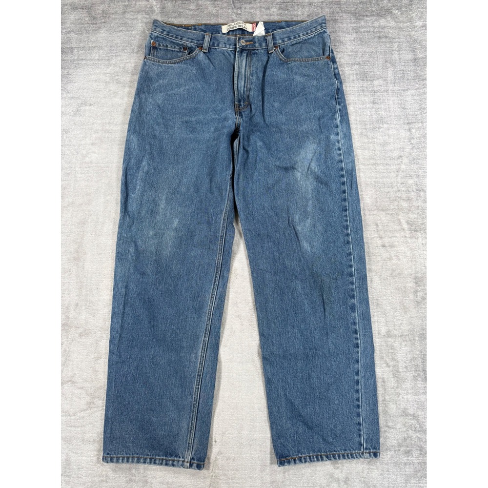 Levis Jeans Mens 38x32 Blue Denim 550 Relaxed Fit Straight Leg 2006 Vintage Y2K
